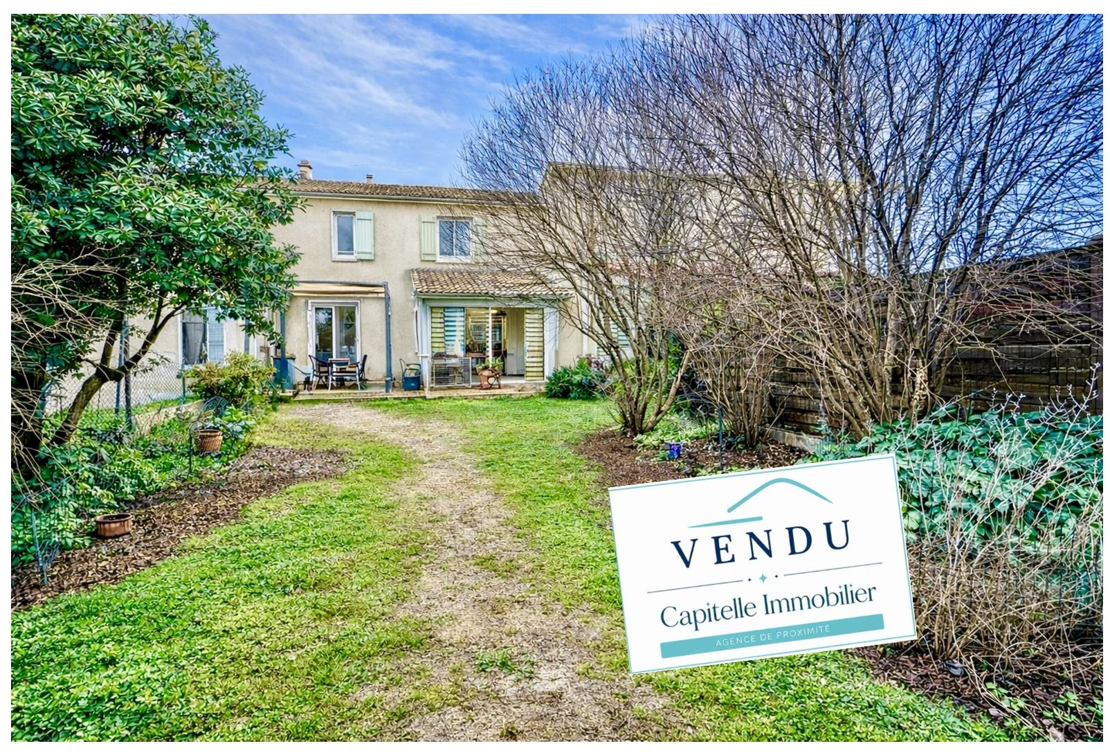 Mireval Villa T4 de 93 m2 + dépendance