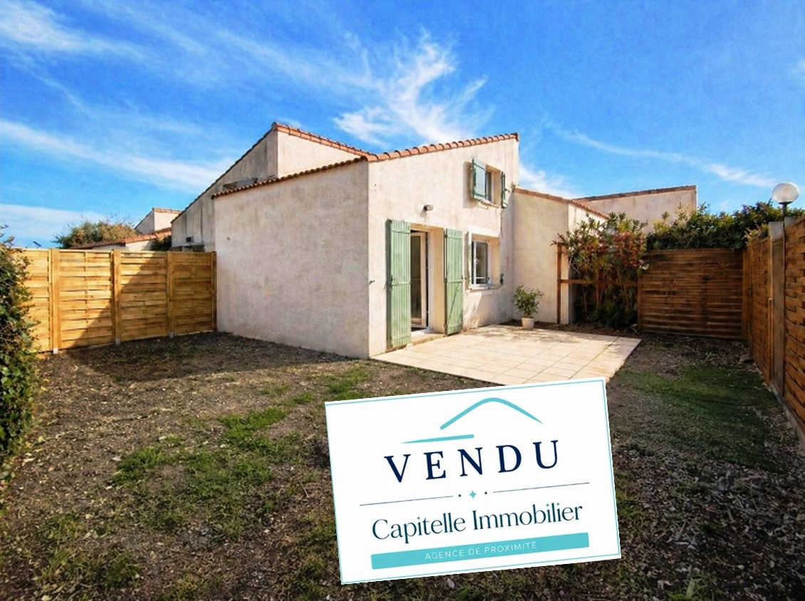 Vic la gardiole villa T3 beau jardin en angle