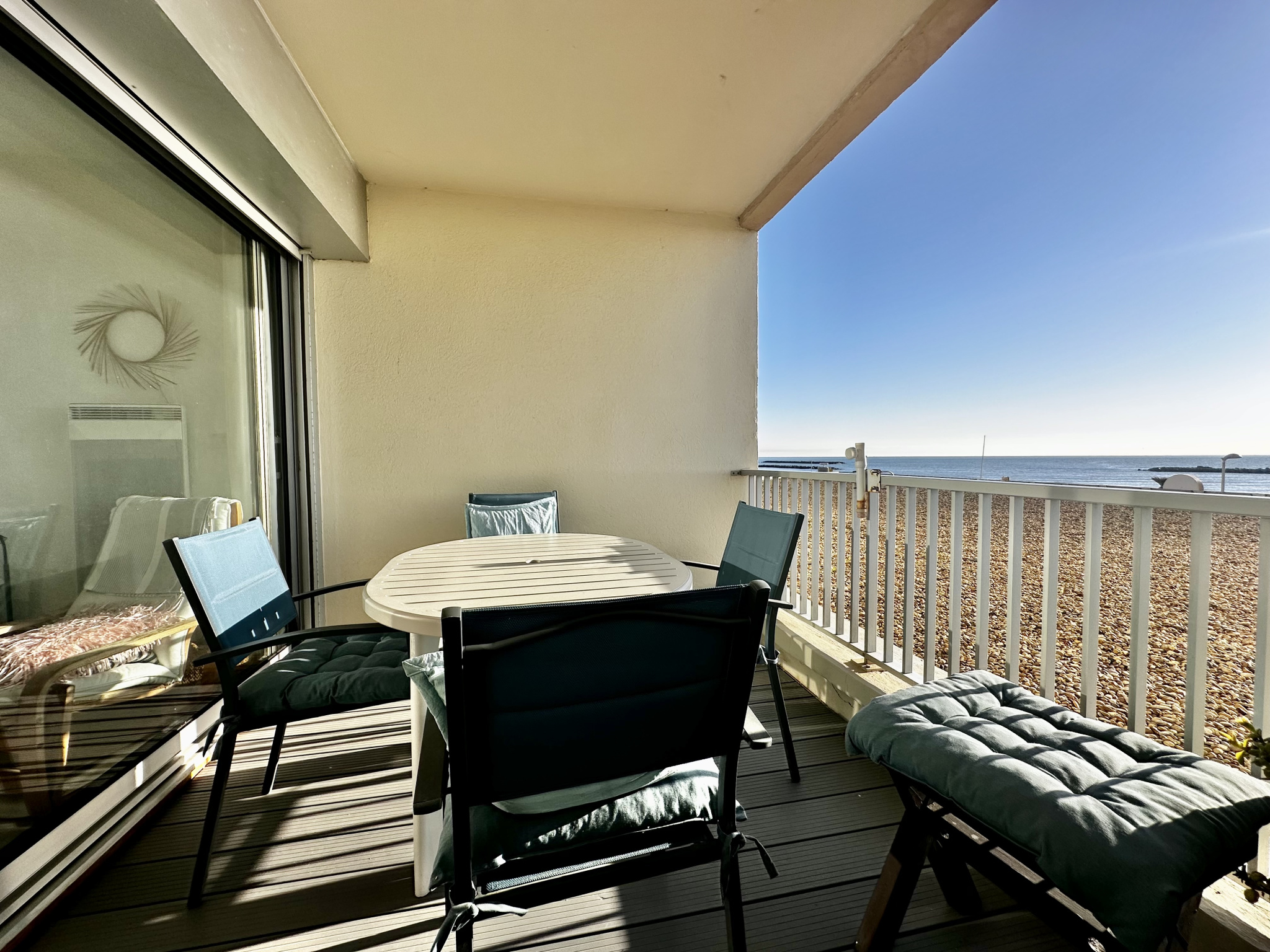 Palavas appartement 40m2 face à la mer avec terrasse et parking